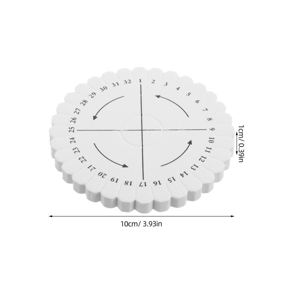 20 Pcs Braiding Assistant Tool Bracelet Knotting Board Weaving Disc