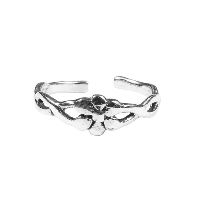 Flower Sterling Silver Toe Ring*