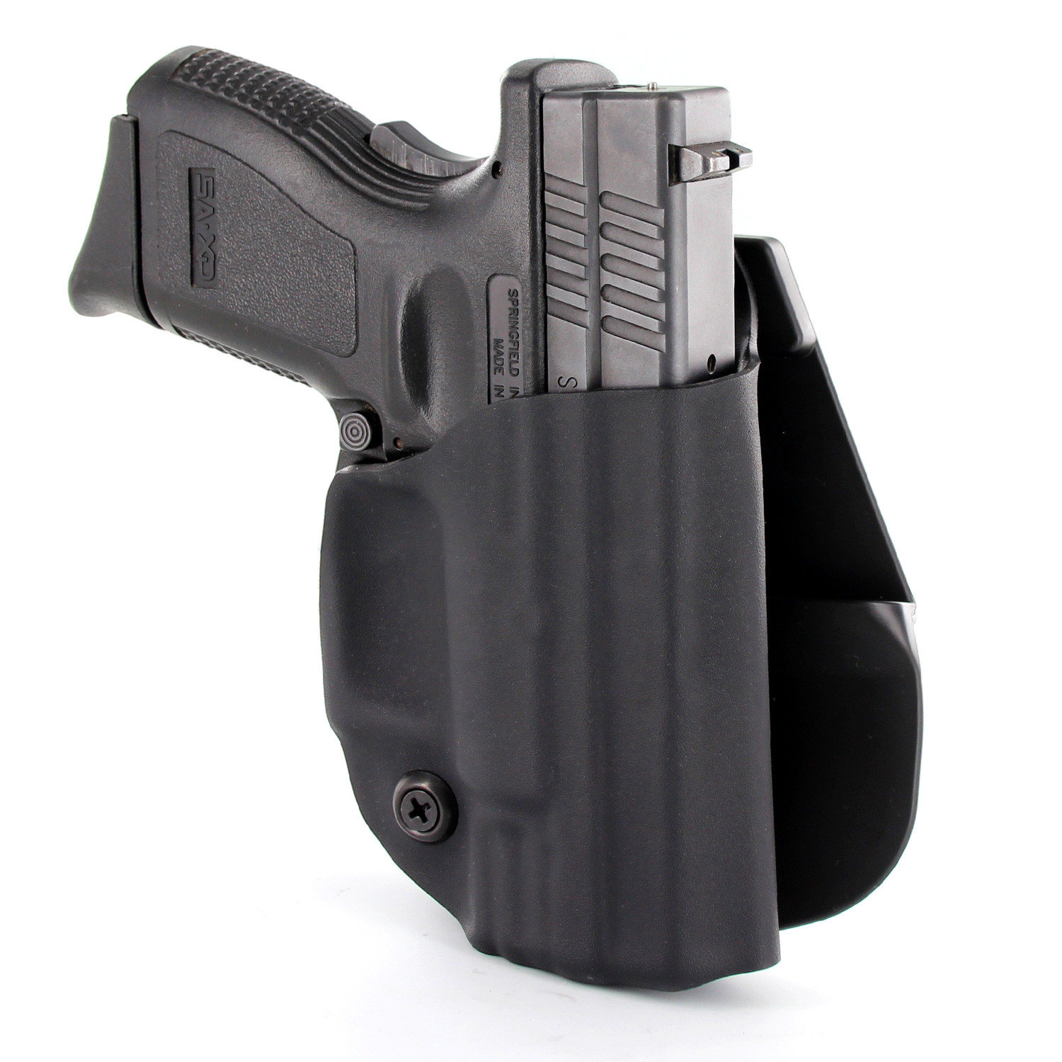Kahr - OWB Paddle Holster - Matte Black & Black Carbon Fiber