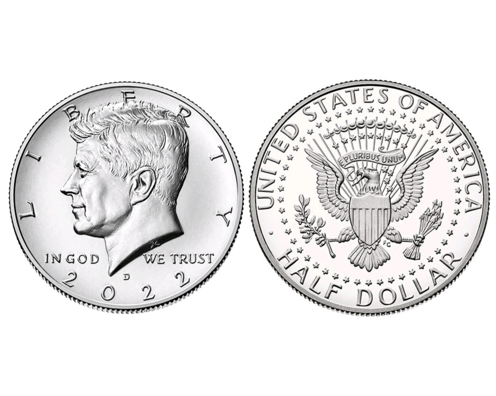 2022-D Kennedy Half Dollar from Original Loomis Bank Roll UNCIRCULATED