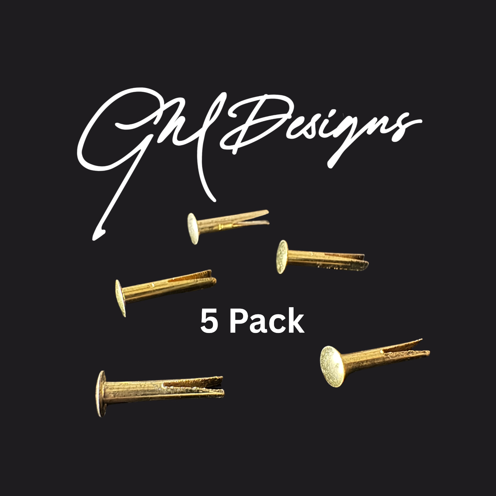 GM Designs Brass Rivet 5-pack – Pure Metallic Brilliance!