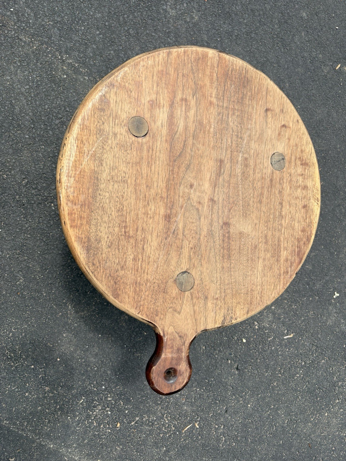 Antique 3 Legged Wooden Milking Stool Rustic Handmade Farmhouse Primitive