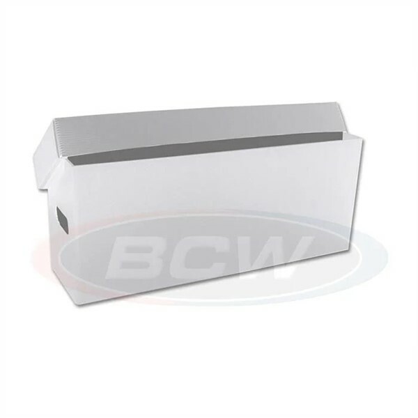 Lot of 3 BCW Plastic White Long Comic Book Storage Boxes LONG-PL-WHI box