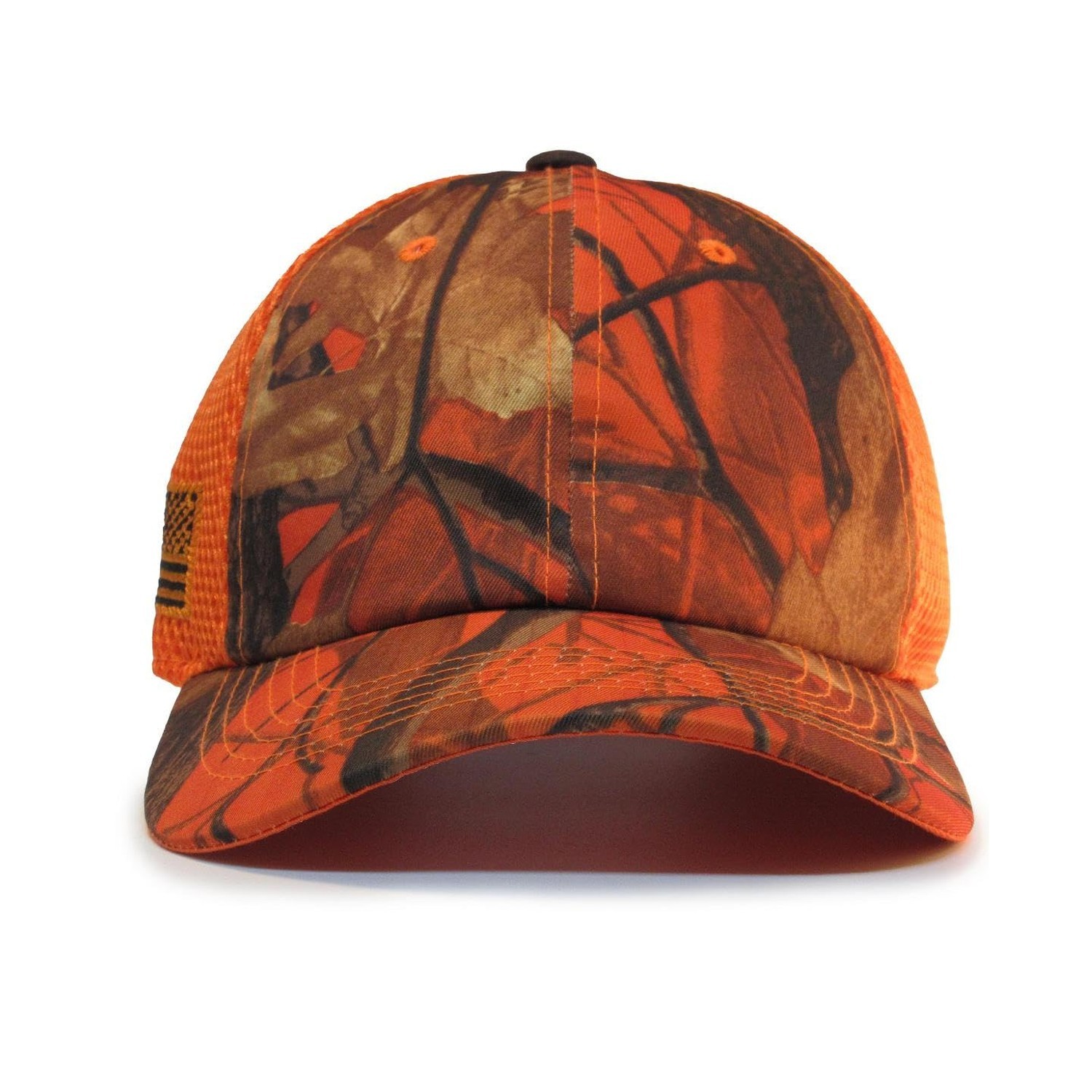 Plain Hunter Hat Orange Blaze Hunting Micro Mesh Tactical Operator Cap