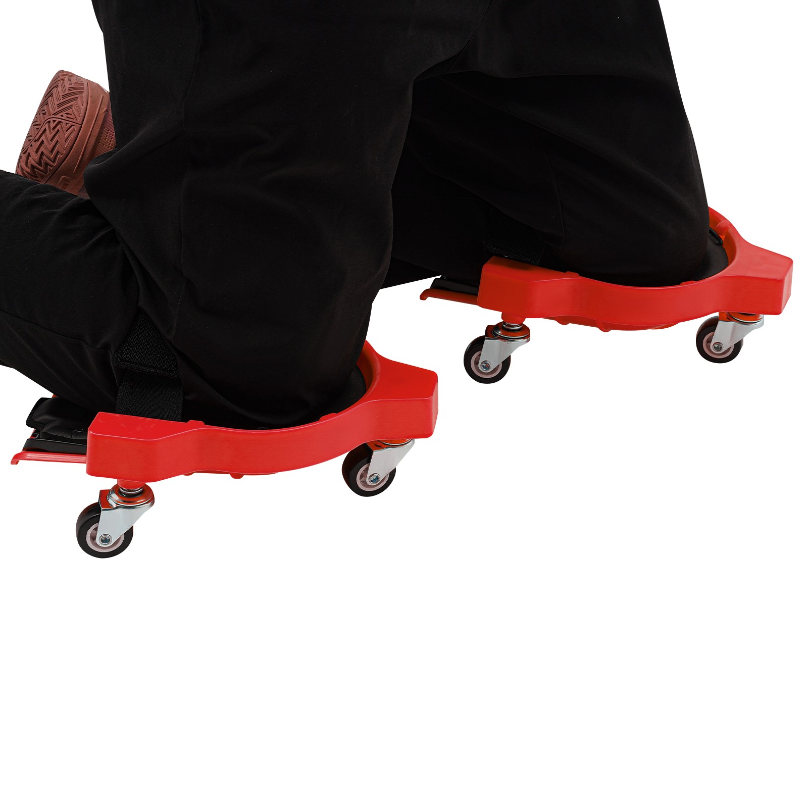 Knee Pads With 3 Wheels Rolling Wheeled Pads Work Construction Easy Flooring