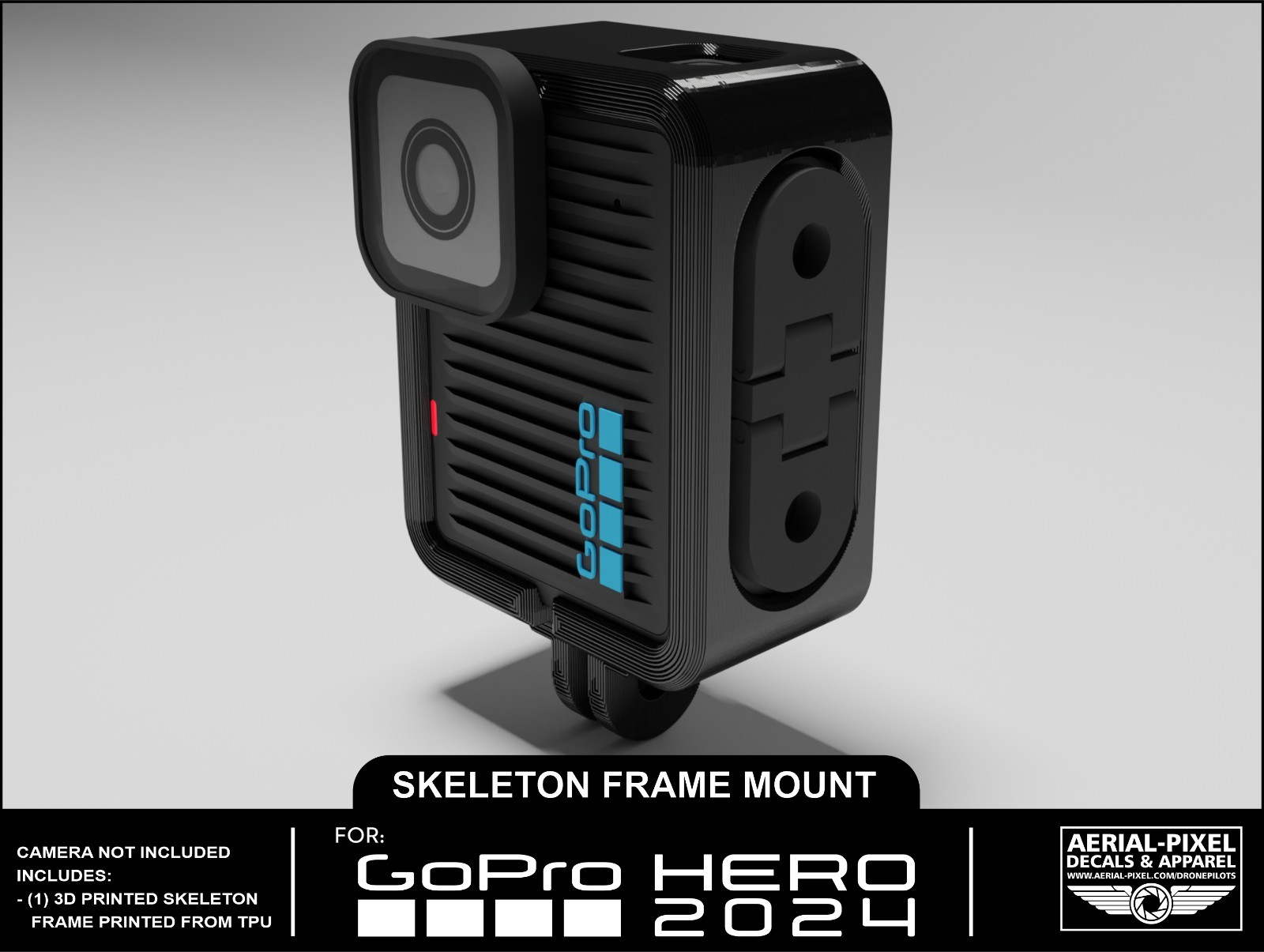 GoPro HERO 2024 Vertical (Portrait) Skeleton Frame Mount