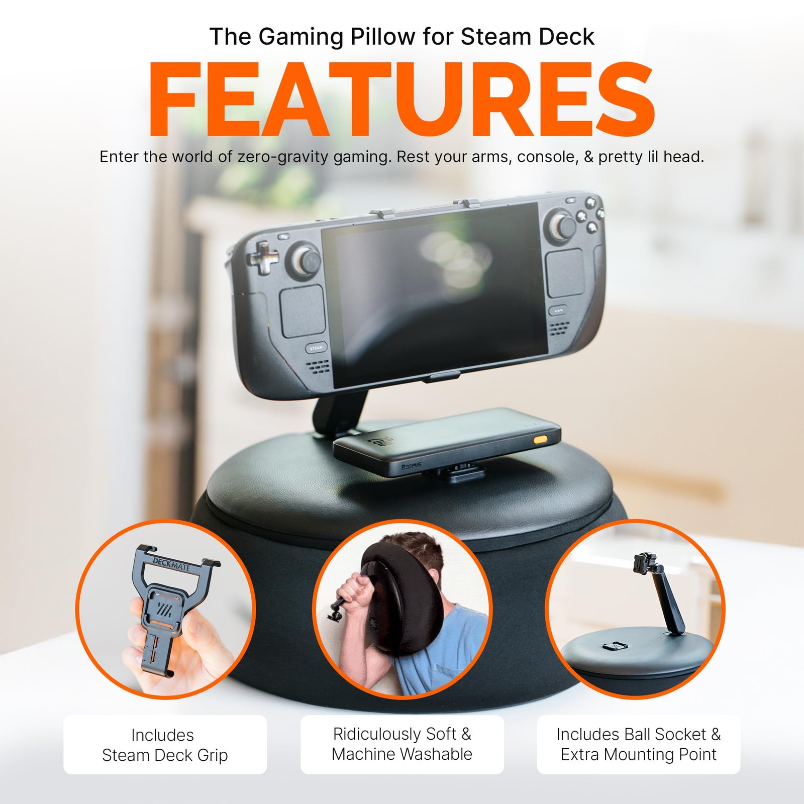 Mechanism Gaming Pillow for Steam Deck OLED & LCD | Medium,
