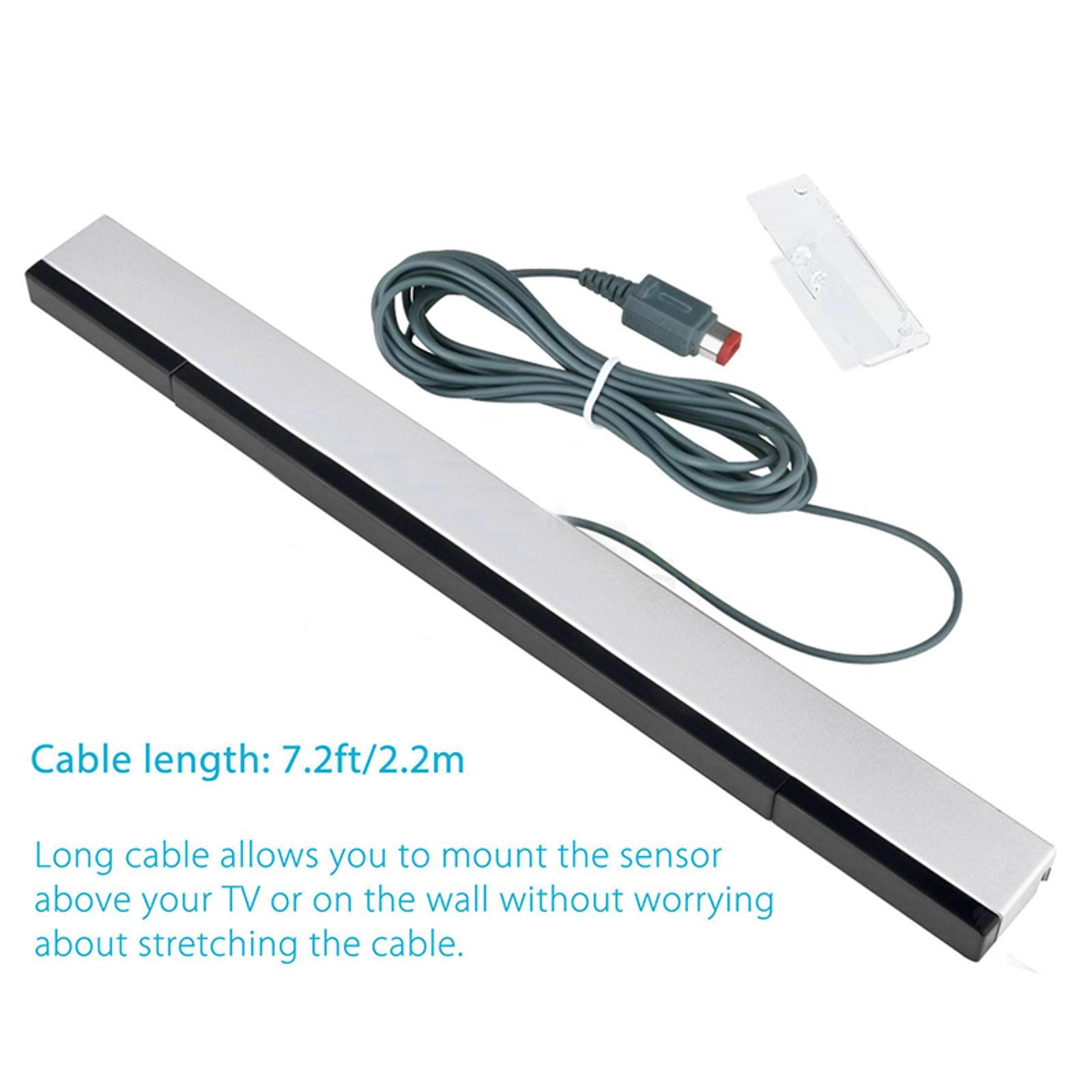 For Nintendo Wii & Wii U Controller Wired IR Infrared Ray Inductor Sensor Bar d