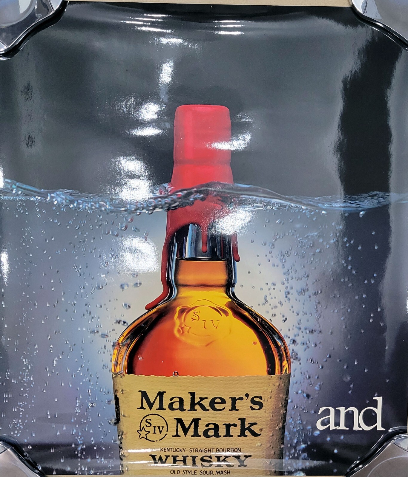 Vintage Maker’s Mark and. Poster - Kentucky Straight Bourbon Whiskey