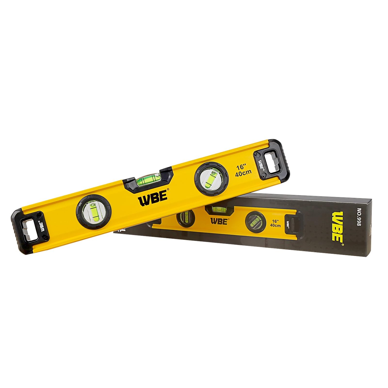 WBE 16-Inch Magnetic Torpedo Level with 45°/90°/180° Bubbles, Aluminum Alloy...
