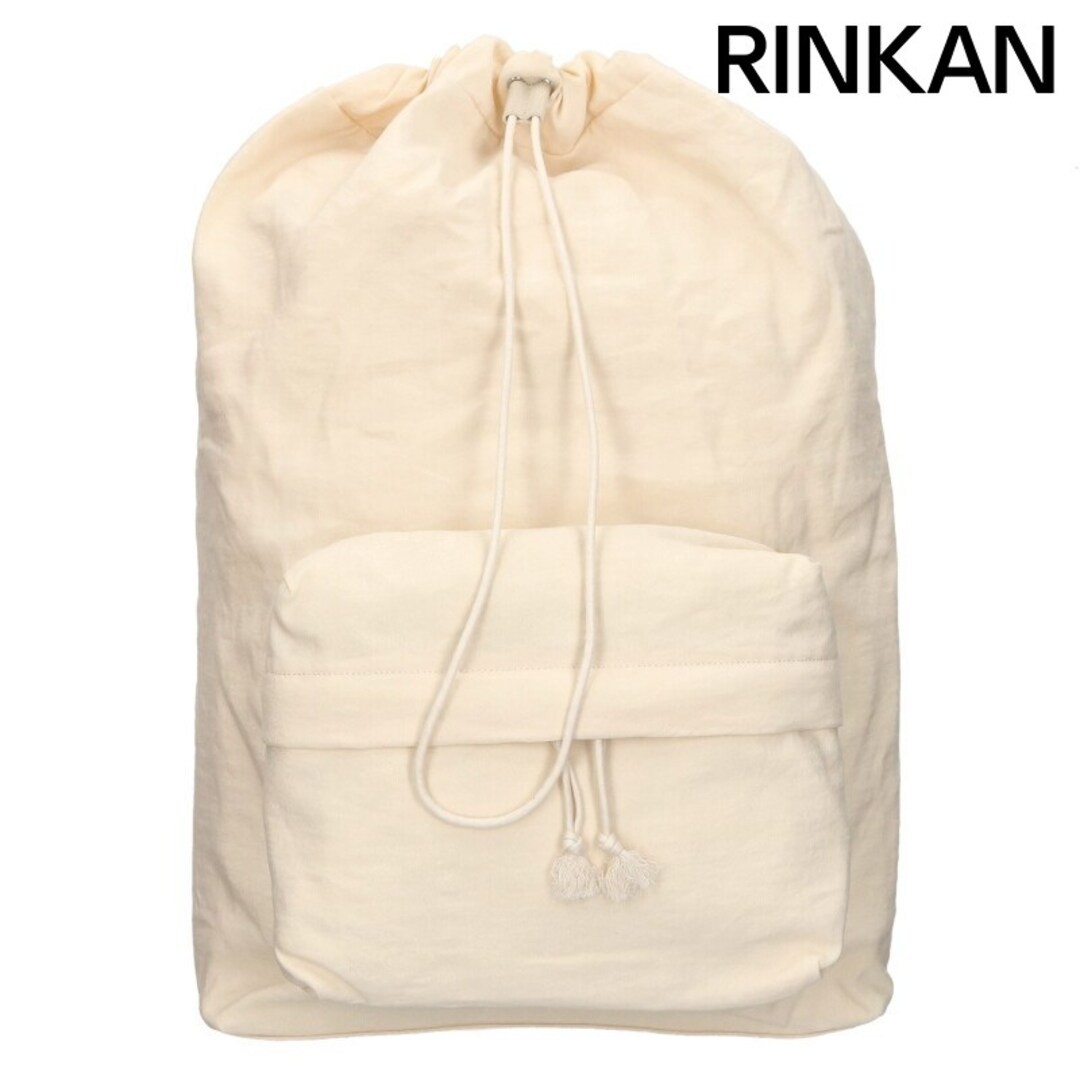 Cotton Backpack White Used From Japan