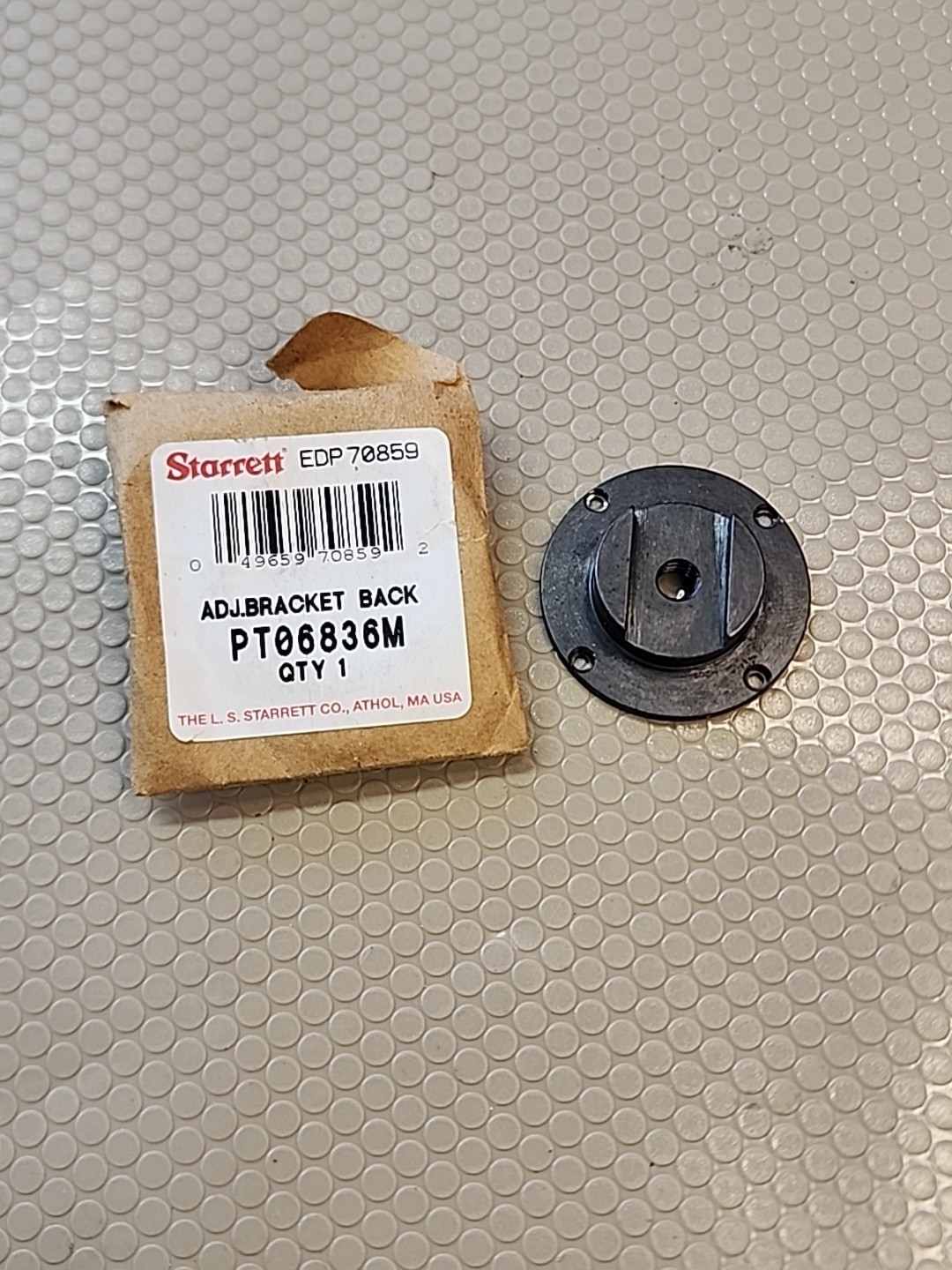 NEW Starrett PT06836M Adjustable Bracket (#1/4-20) Indicator Back EDP 70859