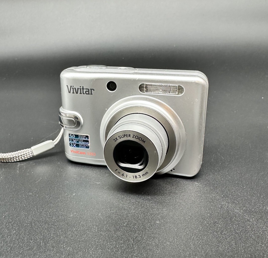 Vivitar Vivicam 5355 5.0MP Digital Camera Silver Tested
