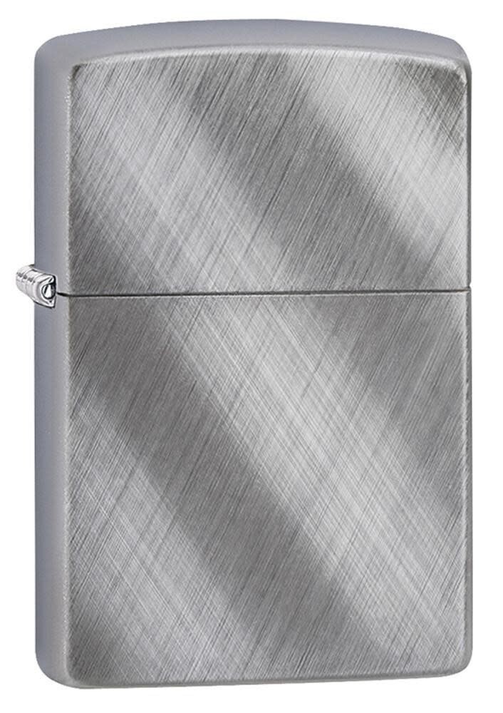 Zippo 28182, Classic Diagonal Weave Chrome Finish Lighter, Full Size