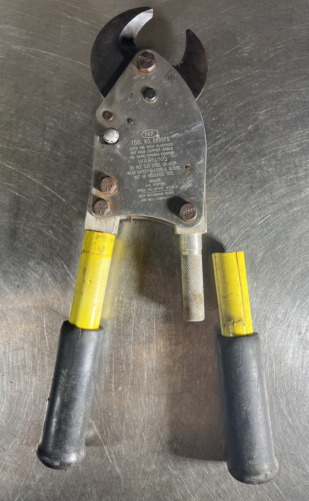 HK Porter 6990FS 14" Compact Ratcheting Cable Cutter Electriction HKP Item 31