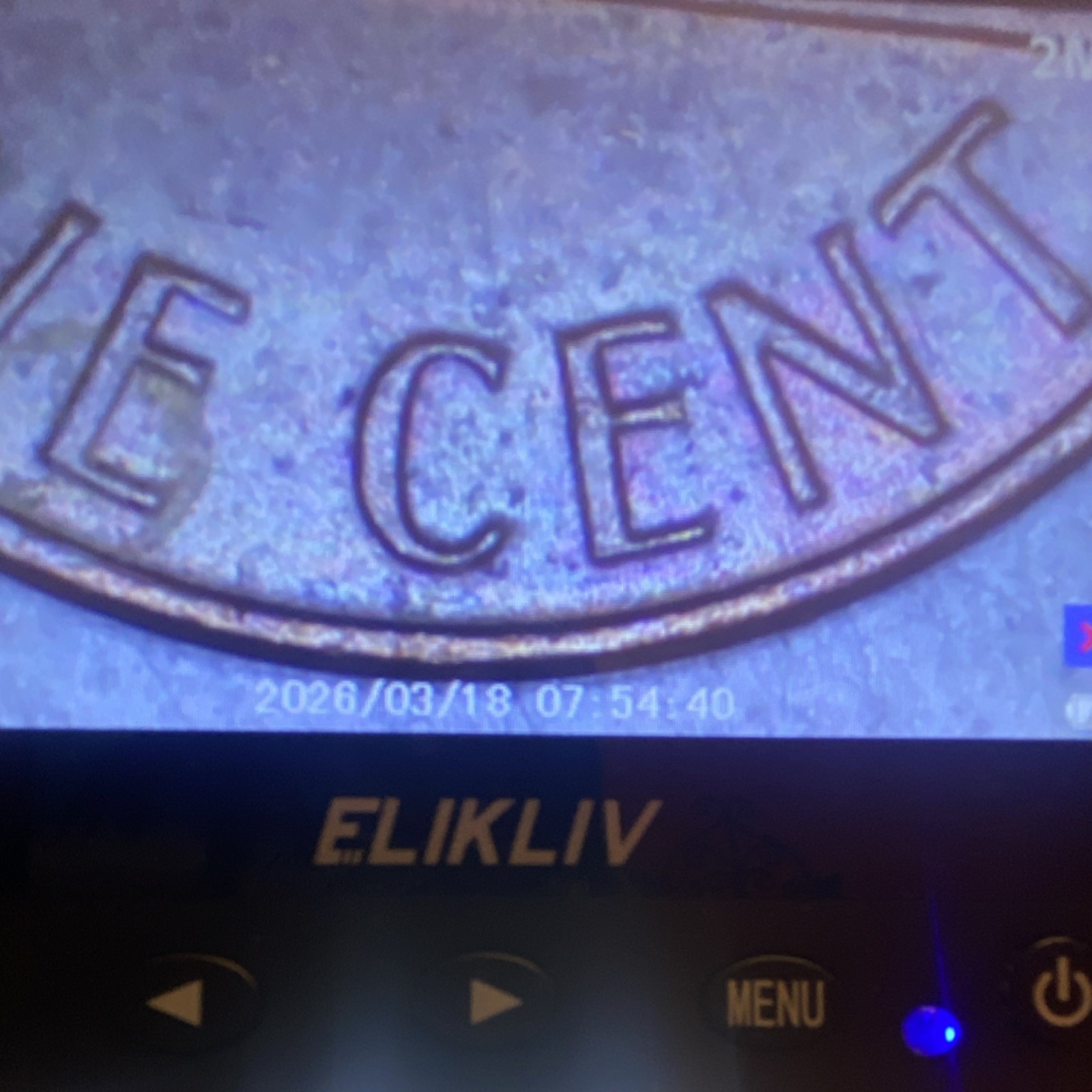 1976-D Rainbow Toning Error Circulated Coin