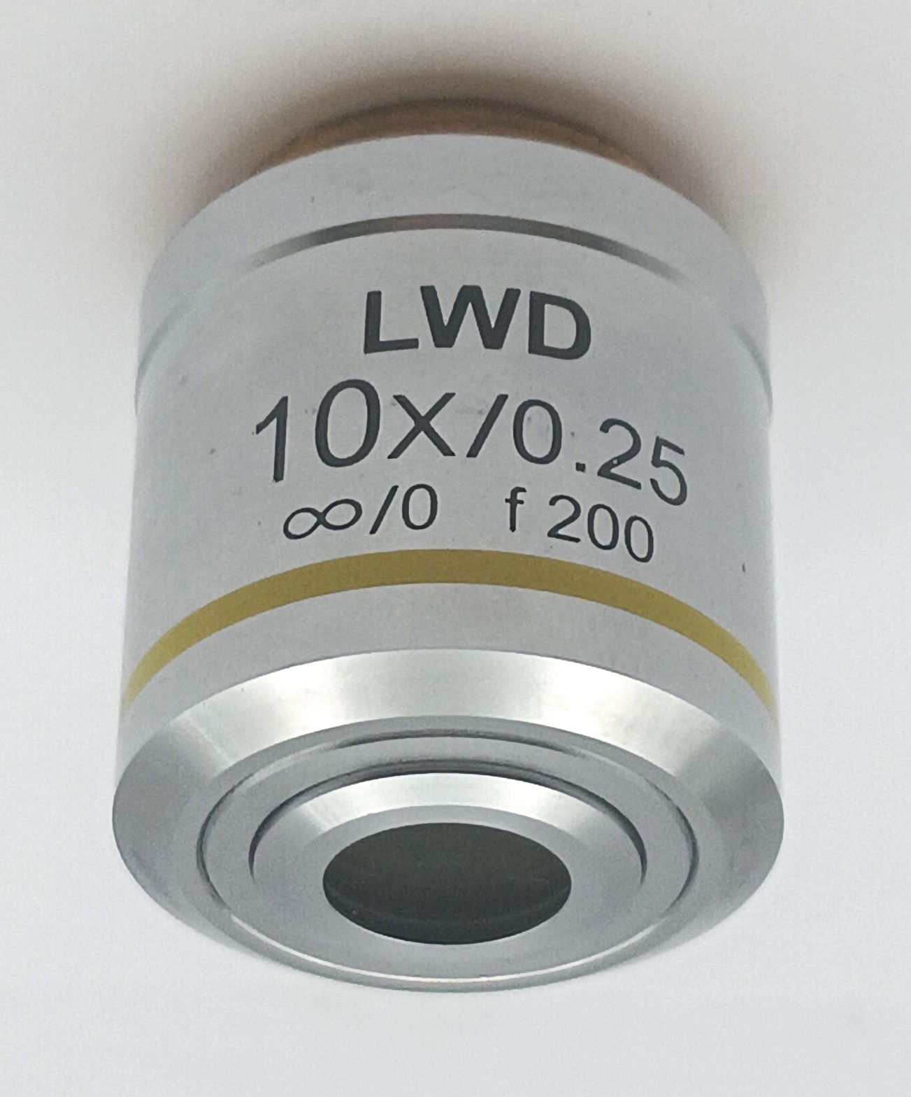 Microscope Objective Infinity Corrected LWD Lens 10x/0.25, f=200, UNUSED