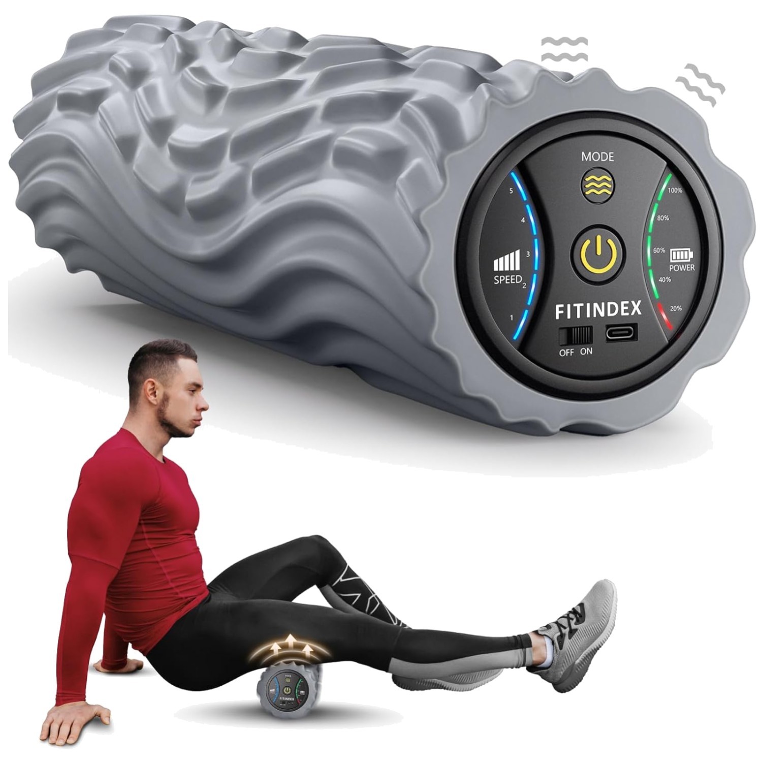Rechargeable Foam Roller for Physical Therapy
