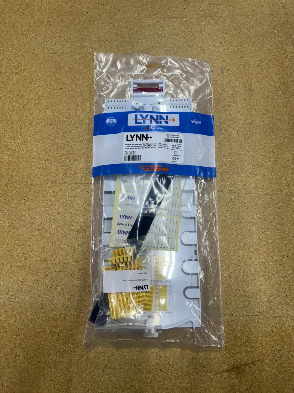 ALTERNATIVE TO: FOSC-ACC-D-TRAY-72-KIT Fits FOSC D Closures 72 Fiber - 10 Trays