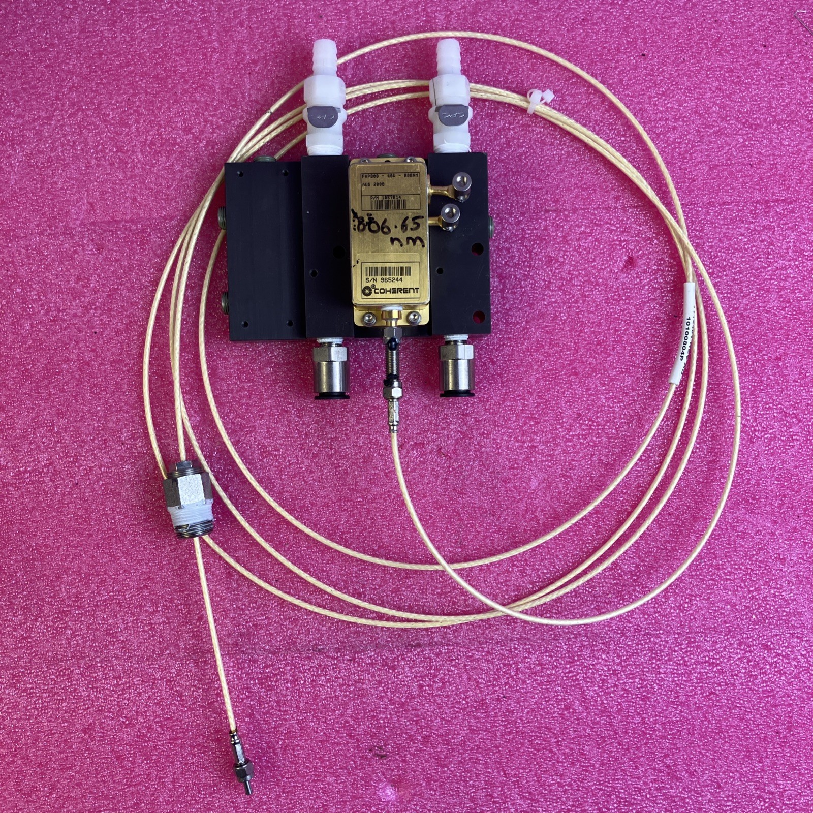 Coherent FAP800-40W-808nm Fiber-Diode Laser 1057814, 806.65nm Water Cooled Base