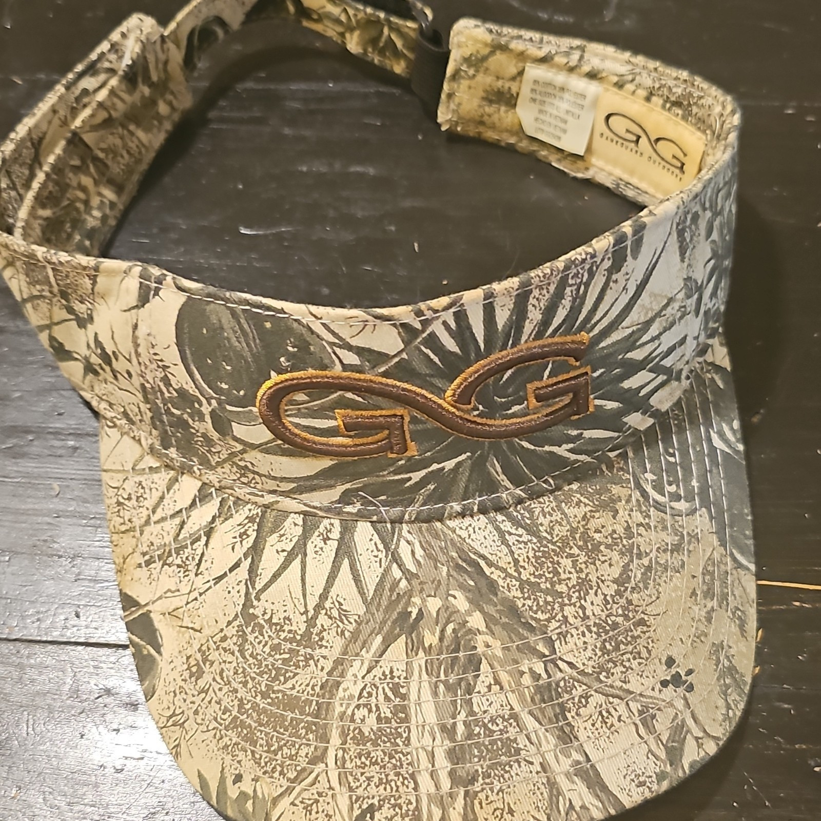 GameGuard Outdoors Camouflage Adjustable Visor One Size Cotton Blend Polyester