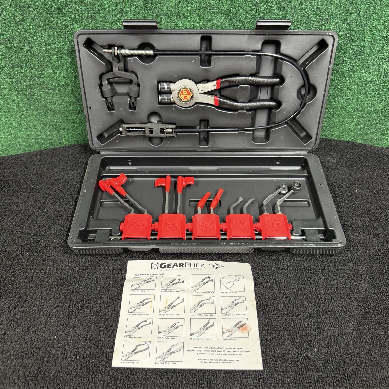 KD Tools 3835 - 7 Piece Multiple Tip Geared Plier System Set w/ Case