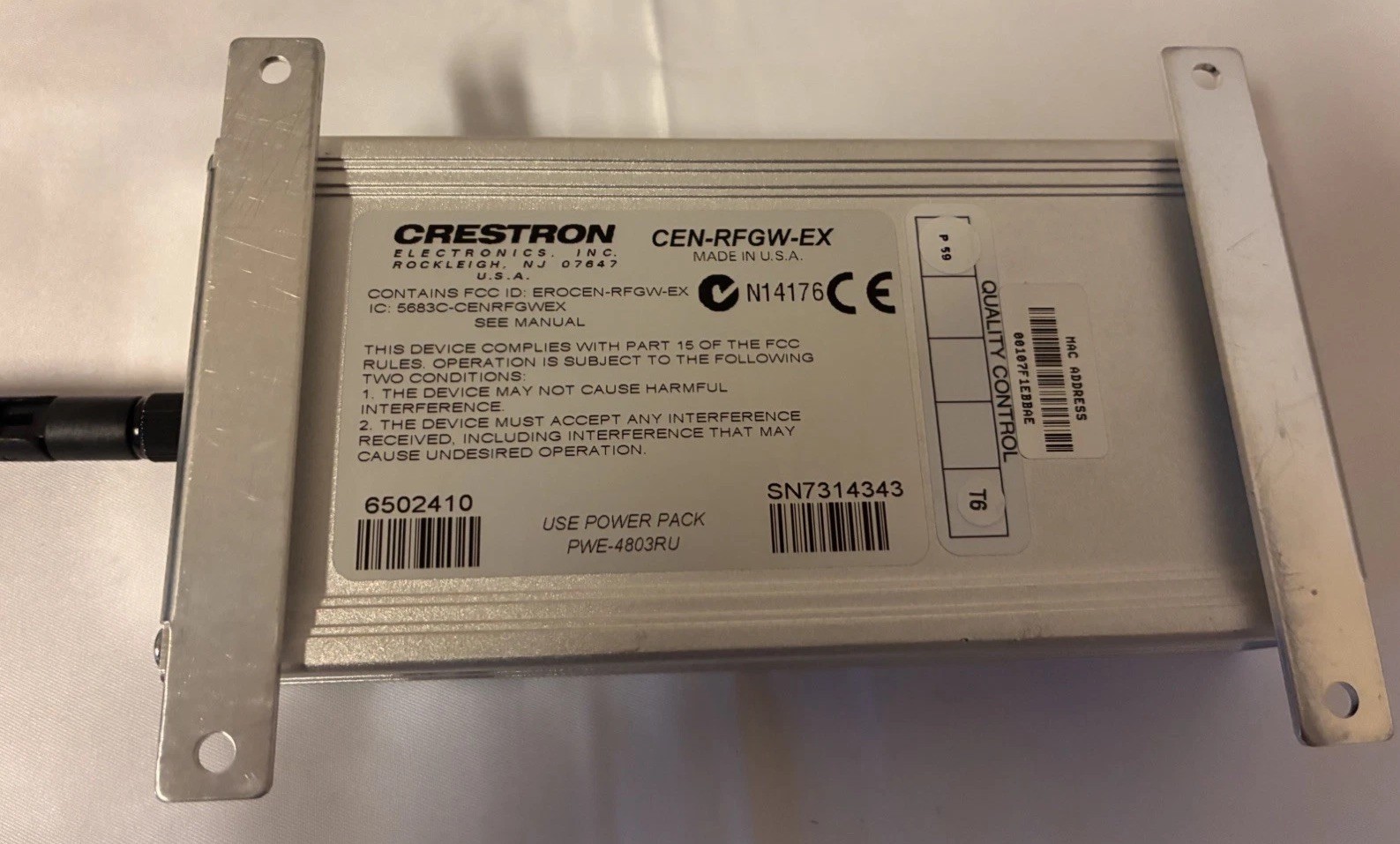 Crestron CEN-RFGW-EX infiNET EX Wireless Gateway