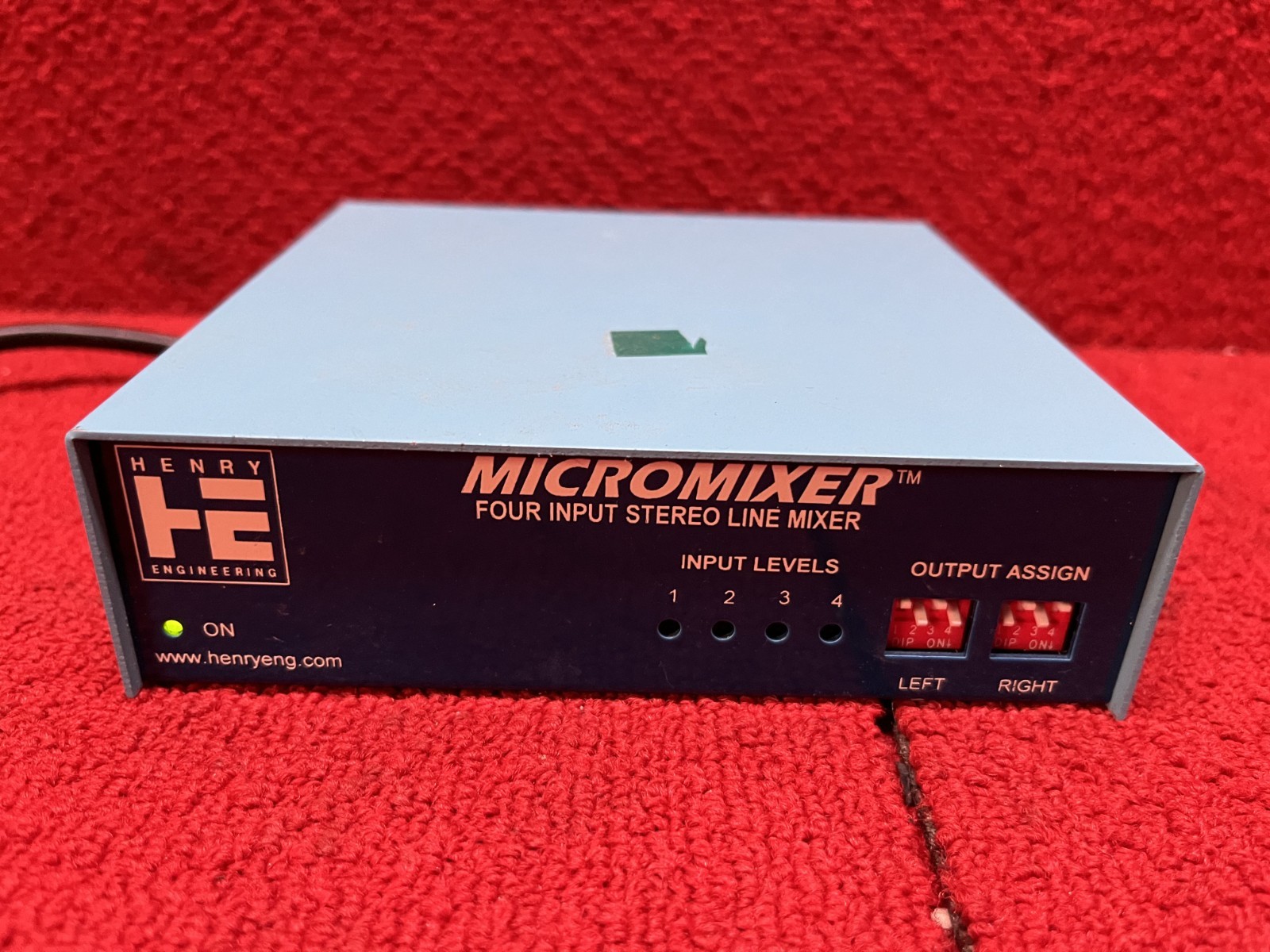 Used Henry Engineering Micromixer Four Input Stereo Line Mixer #3500 Good Cond