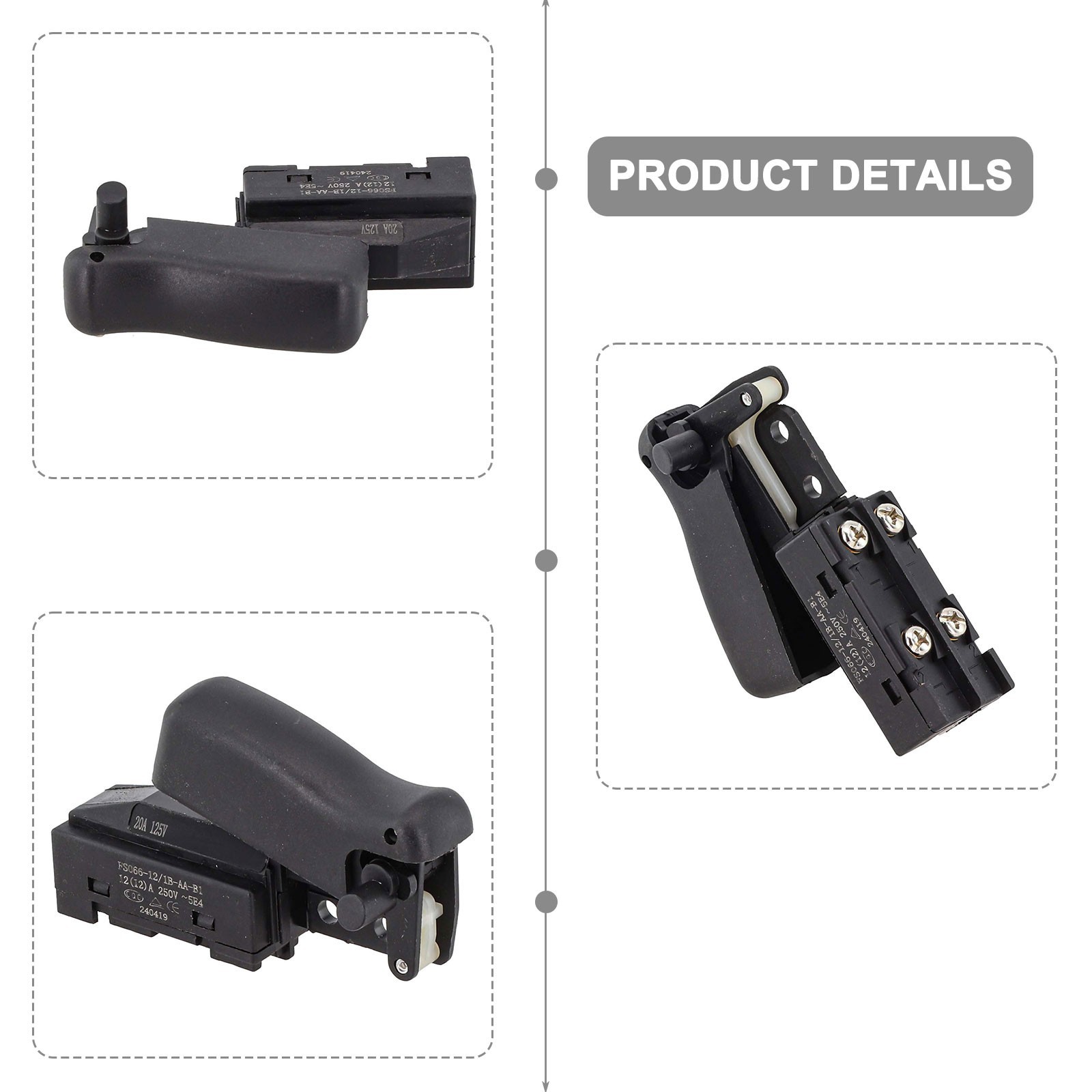 DW871 Chop Saw Power Switch Replacement Part for Power Tools Accessories