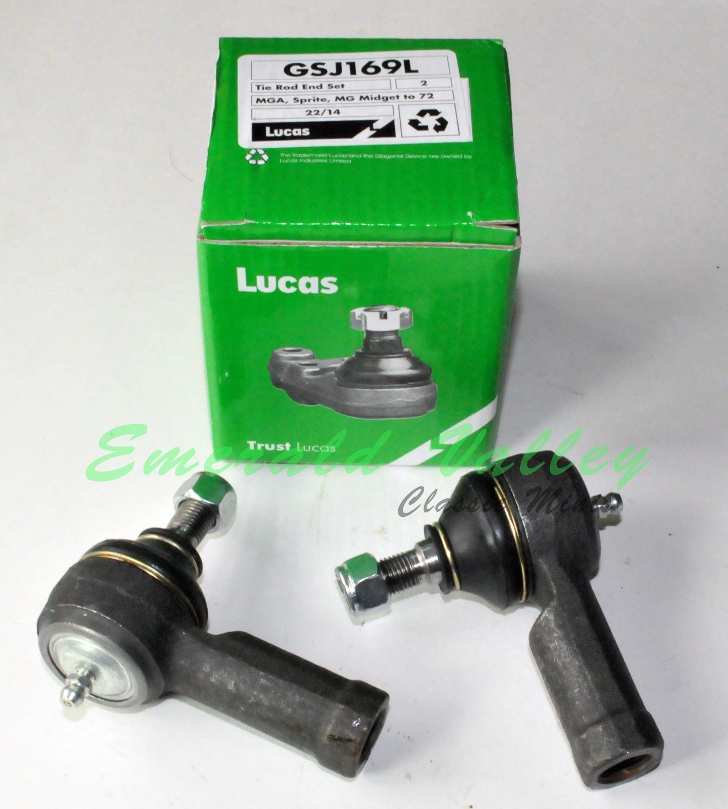 Morris Minor New Pair of Lucas Brand Tie Rod Ends for 5/8" Tie Rods