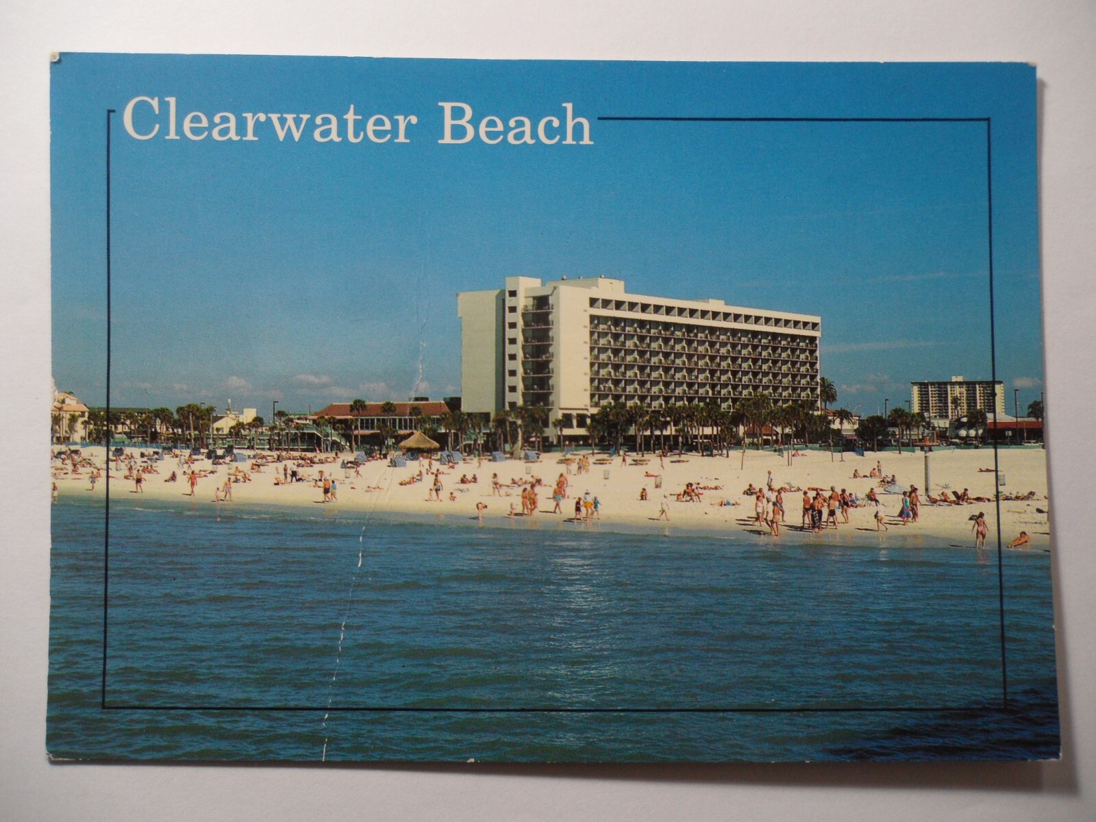 STAMPMART : USA CLEARWATER BEACH FLORIDA POSTCARD 1988 USED TO CANADA