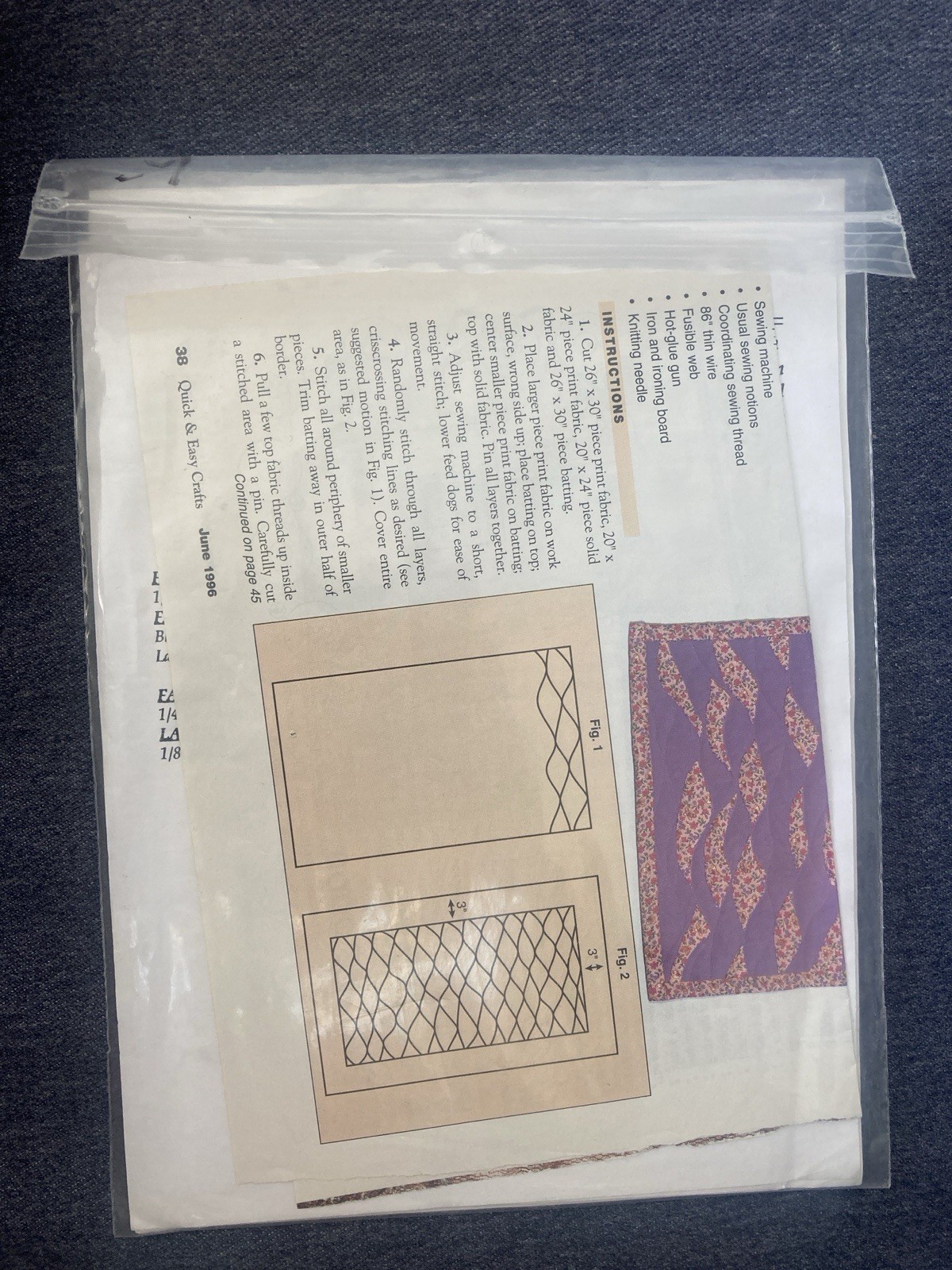 MOONSTRUCK - 1992 Mumm’s The Word - Appliquéd Quilt Pattern