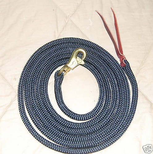 12 FT YACHT ROPE LEAD W/BULL SNAP, FITS ANDERSON OR PARELLI TRAINING