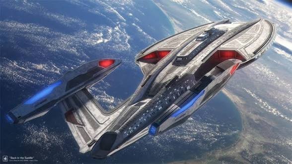 Star Trek 1:1400 Scale Inquiry Class Starship 3d Resin Print 18"x9"