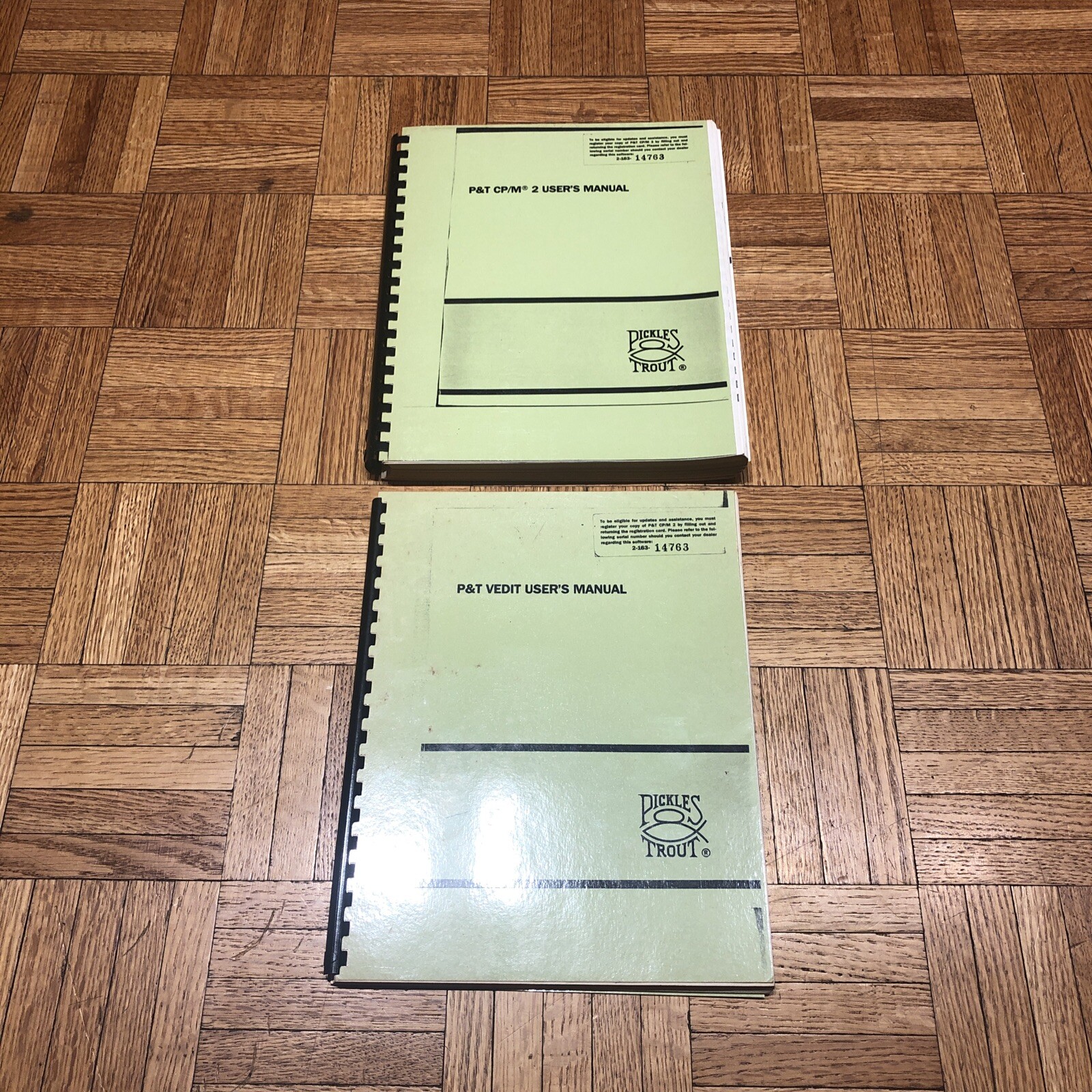 Vintage Pickles And Trout CP/M 2 & Vedit Users Manuals - P&T - 14763