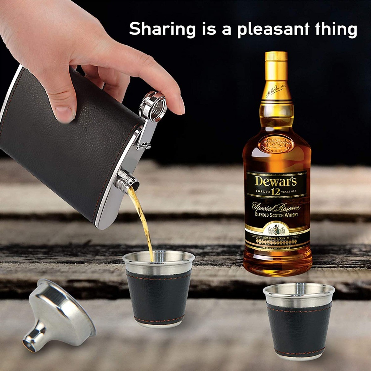 Liquor Flask With Funnel