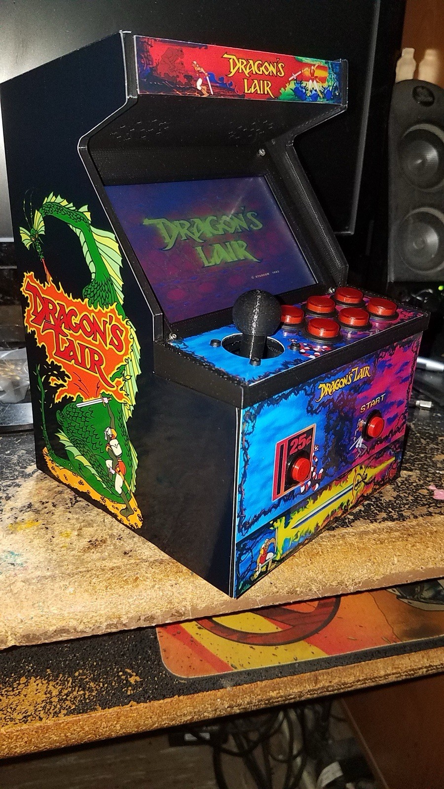 Mini 3D Printed Portable Arcade Cabinet (Raspberry Pi) (Choose Your Artwork)