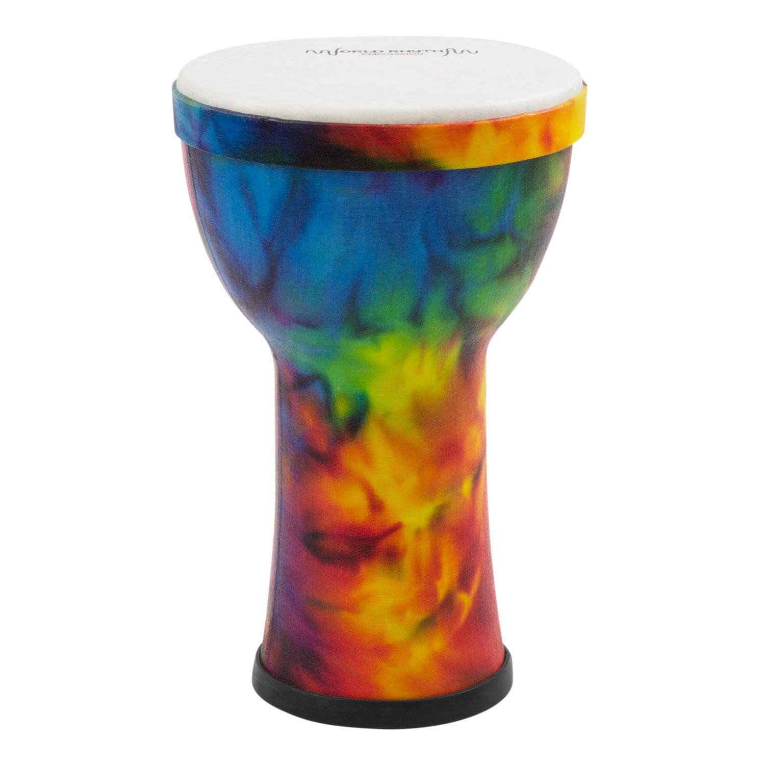 World Rhythm MDJ008-RD 7" Pre-Tuned Synthetic Djembe – 7 Inch, Rainbow