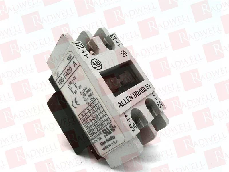 ALLEN BRADLEY 195-FA20 / 195FA20 (USED)