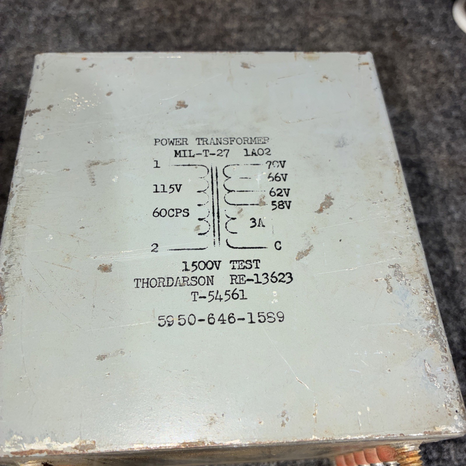 Thordarson MIL-T-27 1A02 Power Transformer