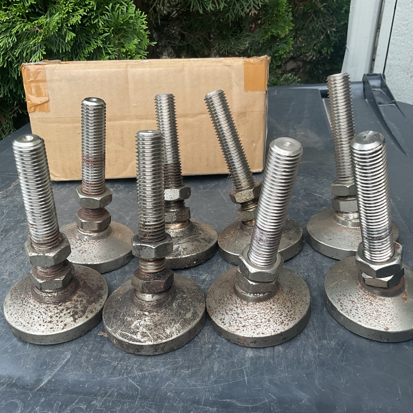 Industrial Swivel Leveling Feet X 8 with Threaded Stud