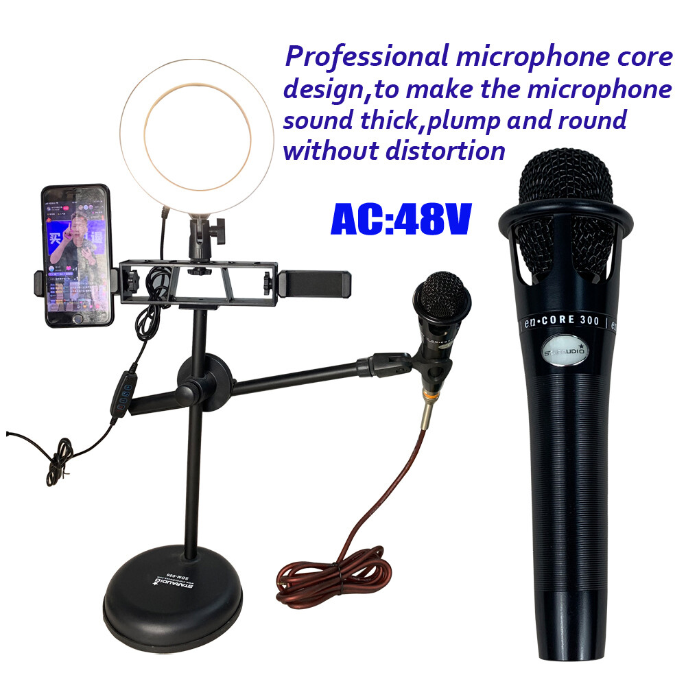 Elecrect Condense Cardioid Microphone Wired Handheld Recording Complete Live Mic