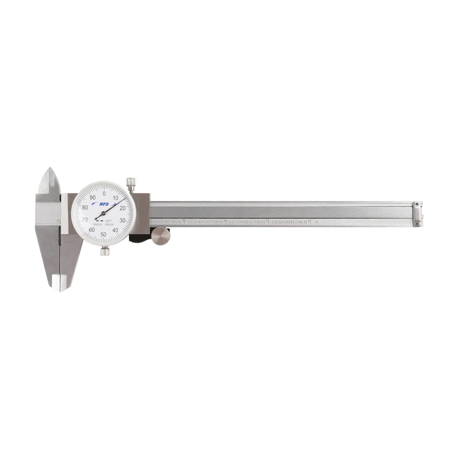 HFS(R) 0-6" Imperial Calipers; 4 Way Dial Caliper 0.001" Shock Proof New; Pla...