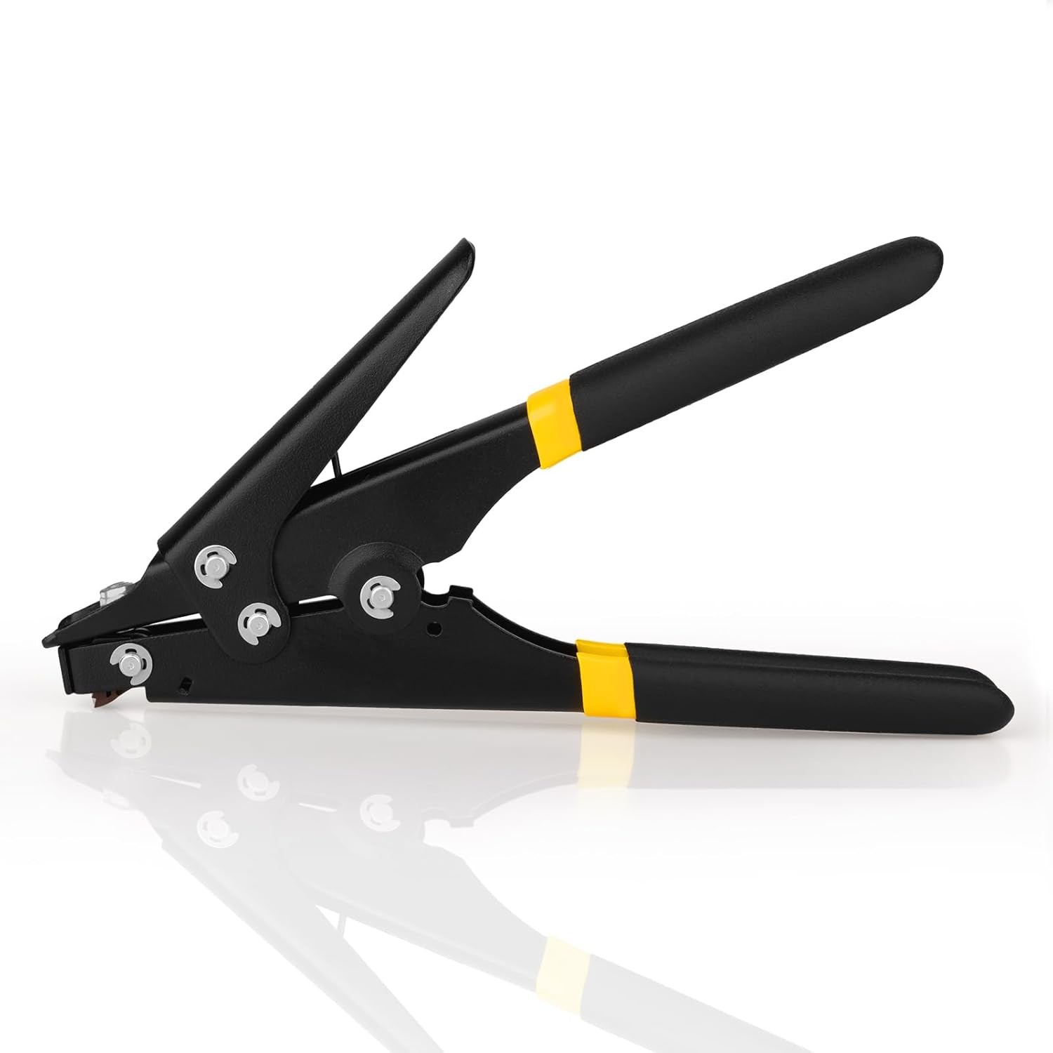 Zip Tie Tool, Tensioning and Cutting Tool for Fastening and Cutting Plastic or N