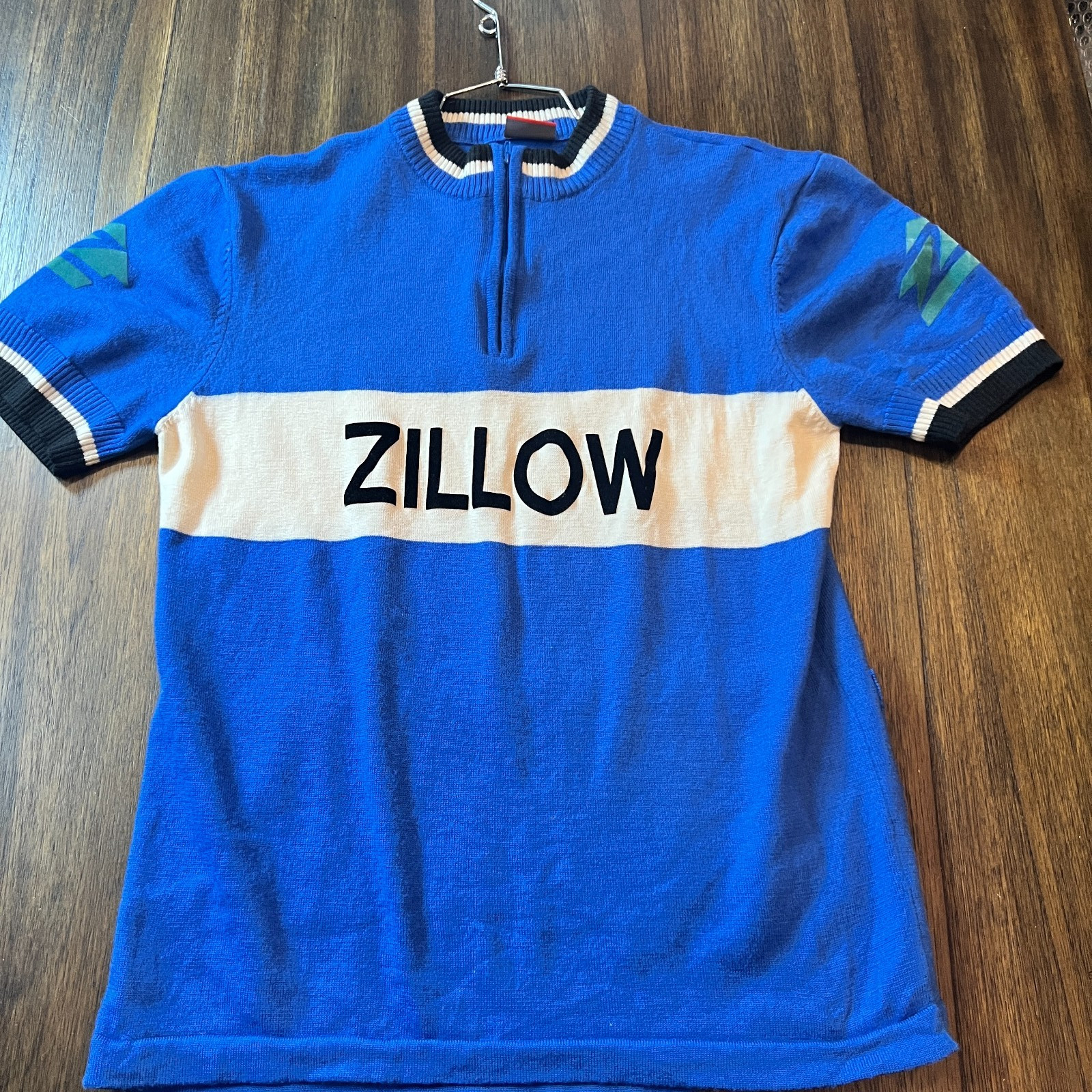 Portland Wool Bicycle Jersey Shirt unisex Zillow brand 100% merino vintage look