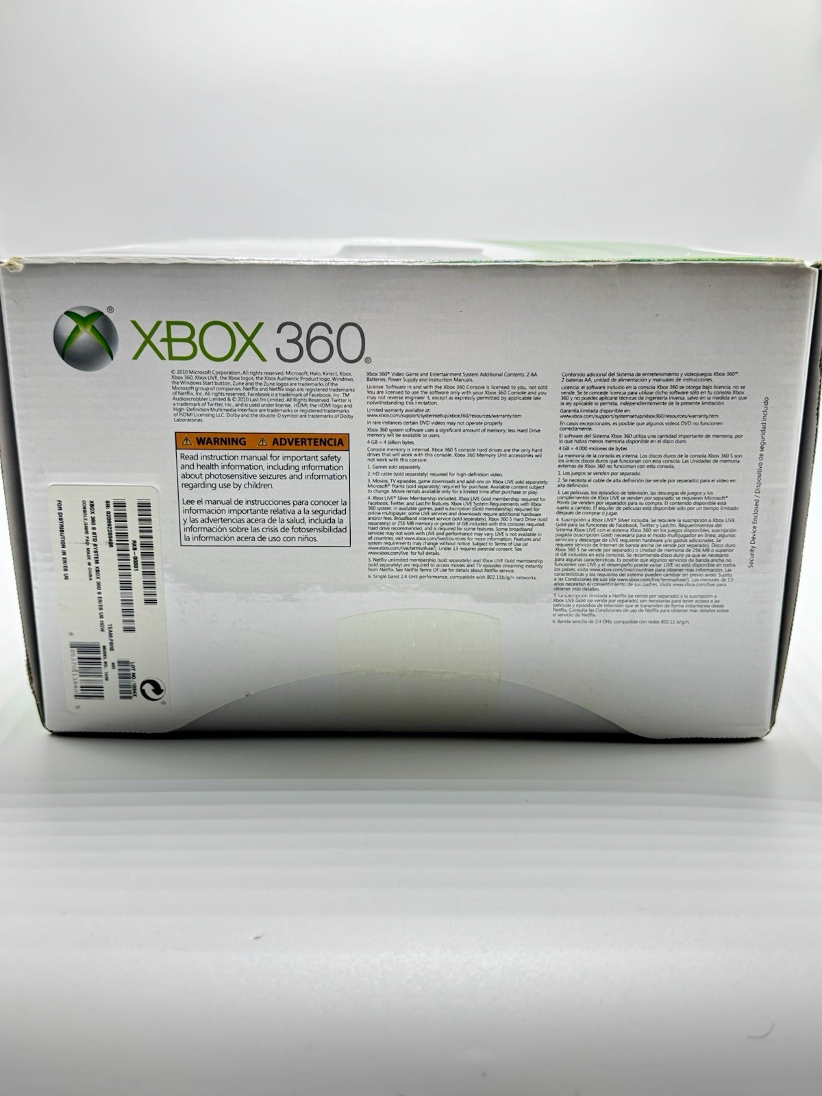 Xbox 360 Slim 4GB CIB Bundle — Kinect 3 Controllers Mic Media remote 4 Games Etc