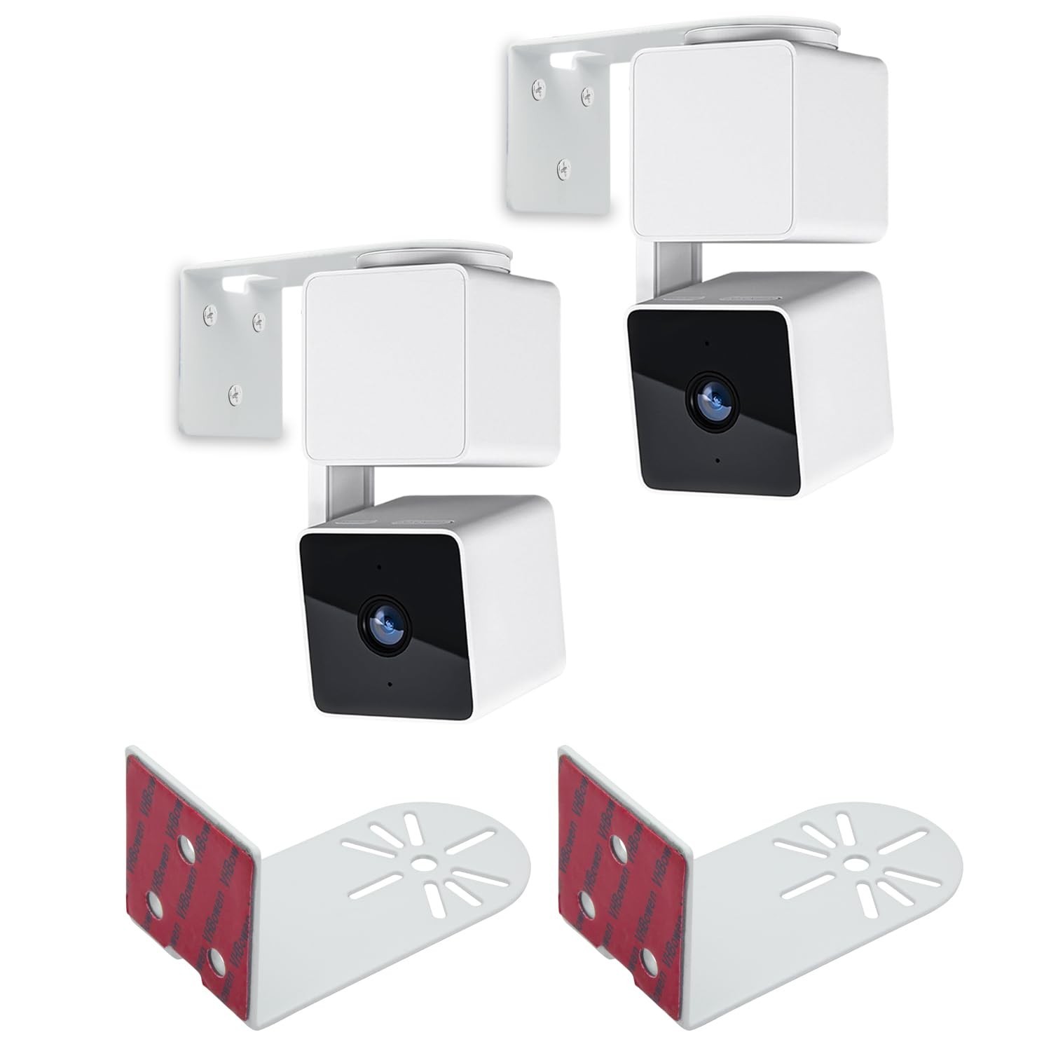 Haoyou Metal Wall Mount Bracket for Wyze Cam Pan V3/V4 Wyze Cam V4/V3 Adhesiv...
