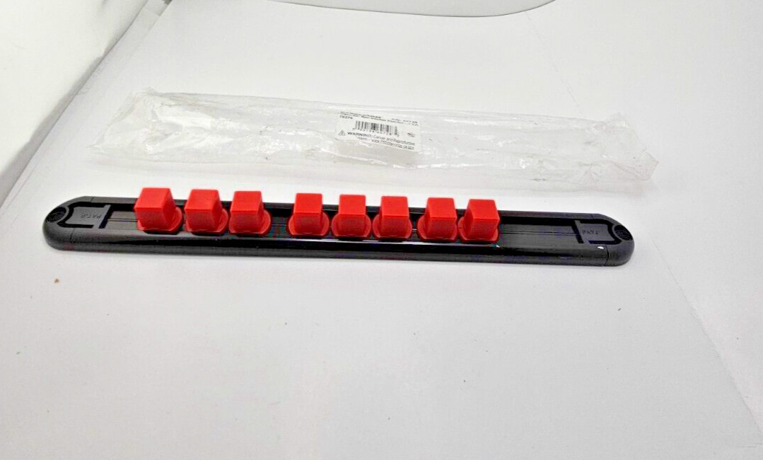 Steelman 1/2-Inch Drive 8-Piece Aluminum Socket Storage Rail 60728