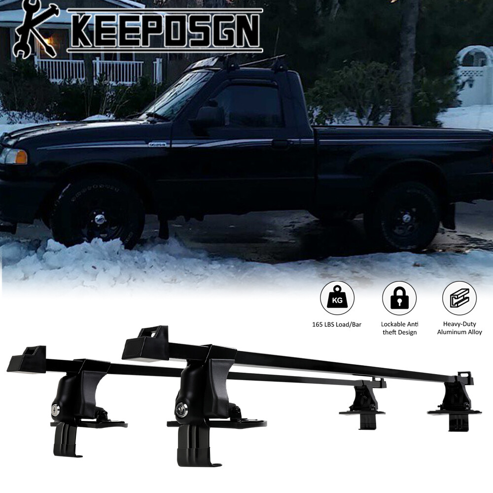 Top Roof Rack Cross Bars Cargo Carriers Luggage Lock Aluminum for Mazda B2500