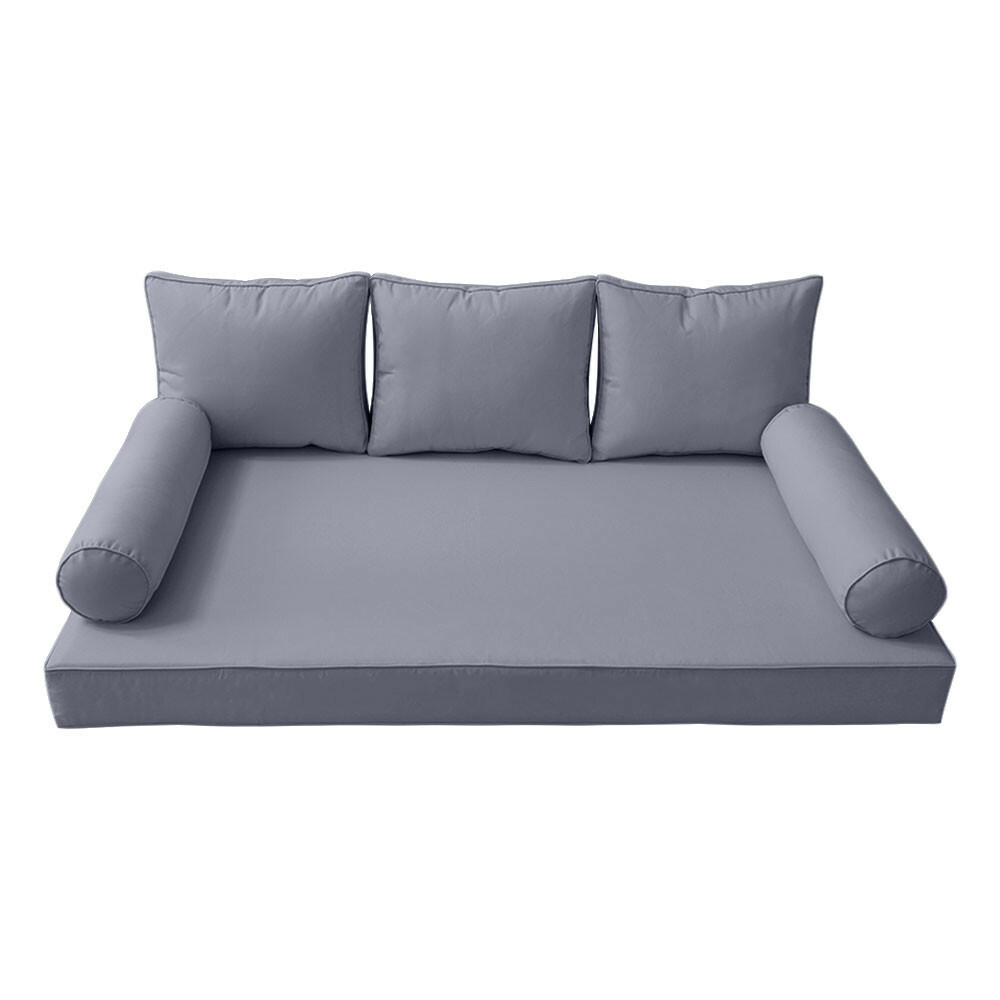 *COVER ONLY*-Style 3 Outdoor Daybed Mattress Bolster Pillow Pipe Trim Crib-AD001